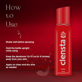 Clensta Duke 0% Gas Deodorant 4th image of how to use.