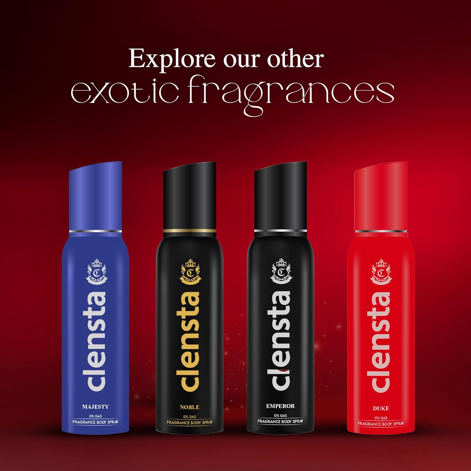 Clensta Duke 0% Gas Fragrance Body Spray | Inspired by the Fougere Woody Accords of Drakkar Noir by Guy Laroche| For Men | 150ml