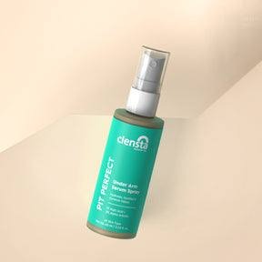 Clensta Pit Perfect Under Arm Serum Spray Enriched With Kaolin Clay, 1% Kojic Acid, and 2% Alpha Arbutin front image.