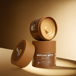 Clensta Multani Mitti Acne Control Face Mask With 1% Salicylic Acid front image.