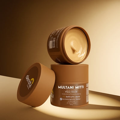 Clensta Multani Mitti Acne Control Face Mask With 1% Salicylic Acid front image.