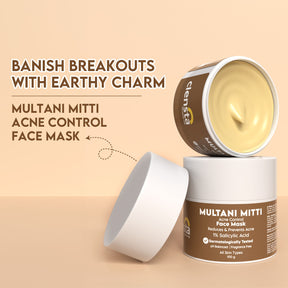 Multani Mitti Acne Control Face Mask With 1% Salicylic Acid