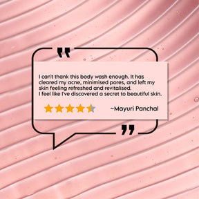 Clensta Anti-Tan & Brightening Body Wash With 0.5% Salicylic Acid & 0.2% Chamomile Extract, 5th image of testiminial