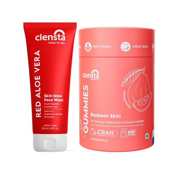 Red Aloe Vera Skin Glow Face Scrub With 1% Niacinamide