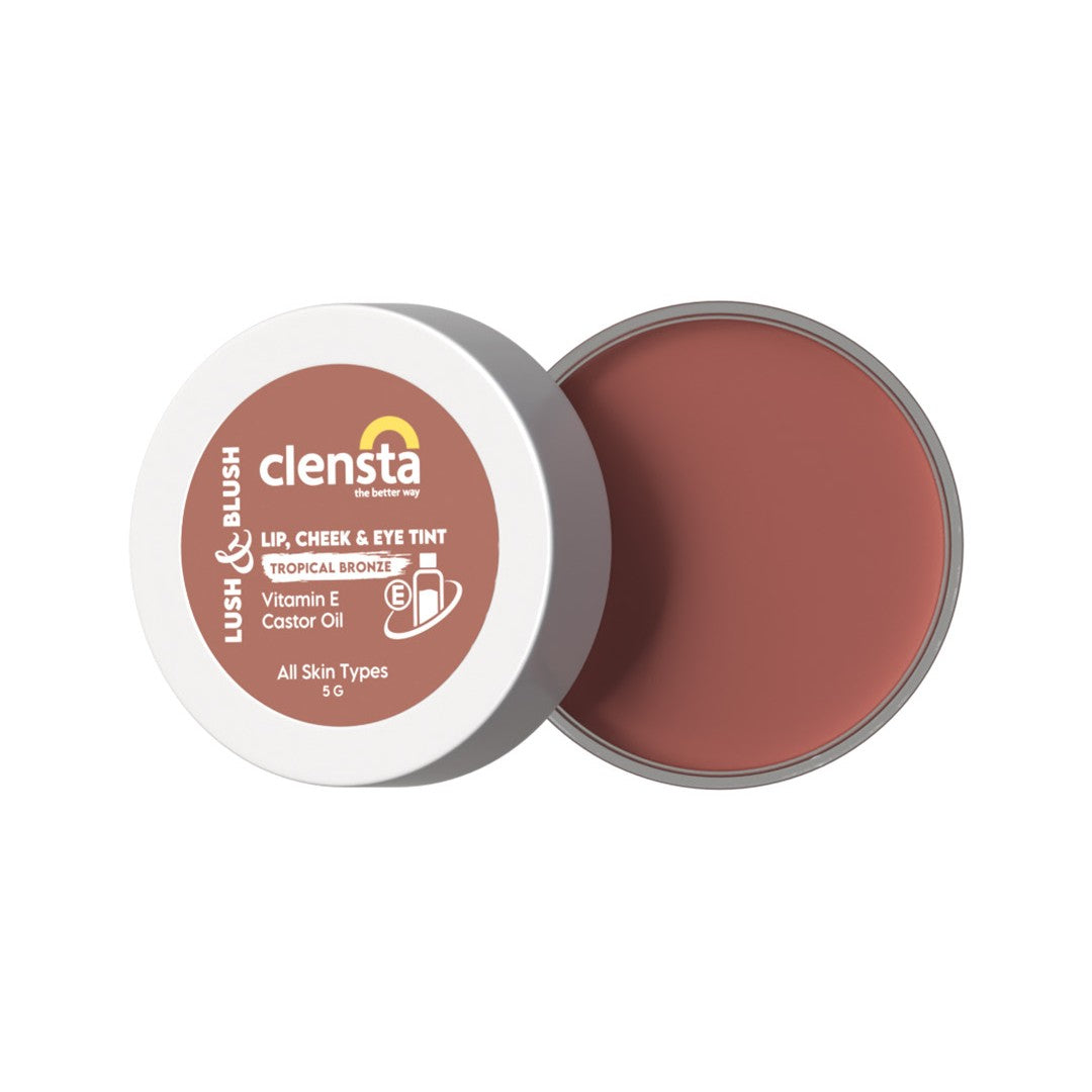 Lush & Blush Lip, Cheek & Eye Tint 05 Tropical Bronze with Vitamin E & Castor Oil