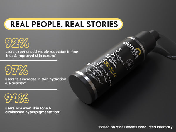 Clensta Snail 96 Mucin Face Serum A+ 5th mobile banner of testimonial.