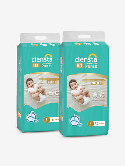 IIT SILK Diaper Pants for 9 to 14 kg Babies | Large | Pack of 2