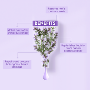 Clensta Rosemary Hair Fall Control Mask With 1% Biotin 5th image of benefits.
