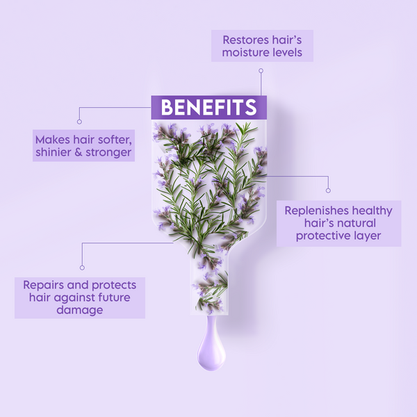 Clensta Rosemary Hair Fall Control Mask With 1% Biotin 5th image of benefits.