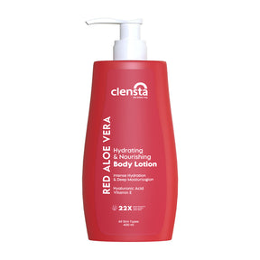 Red Aloe Vera Hydrating & Nourishing Body Lotion With Hyaluronic Acid & Vitamin E 8th image.