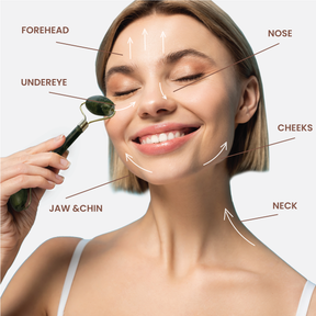 Clensta Jade Roller 4th image of how to use.