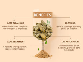 Clensta Multani Mitti Face Wash & Mask With 1% Salicylic Acid 7th image of benefits.