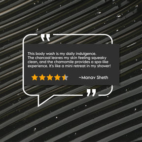 Clensta Purifying & Detoxifying Body Wash With 0.4% Activated Charcoal & 0.3% Chamomile Extract 4th image of testimonial.