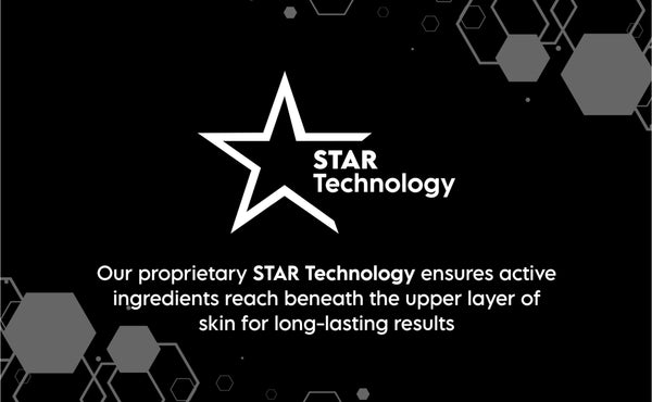 Clensta Purifying & Detoxifying Body Wash With 0.4% Activated Charcoal & 0.3% Chamomile Extract, A+ web banner. text reads star technology.