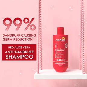 Red Aloe Vera Anti-Dandruff Shampoo with 1% ZPTO & 0.3% POL