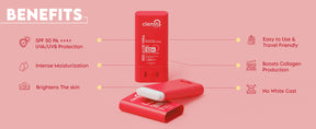 Red Aloe Vera Sun Stick With 1% Hyaluronic Acid & 1% Vitamin C