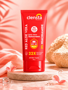 Red Aloe Vera Daily Glow Sunscreen With 2% Niacinamide and SPF 50 PA++++