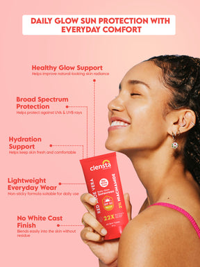 Red Aloe Vera Daily Glow Sunscreen With 2% Niacinamide and SPF 50 PA++++