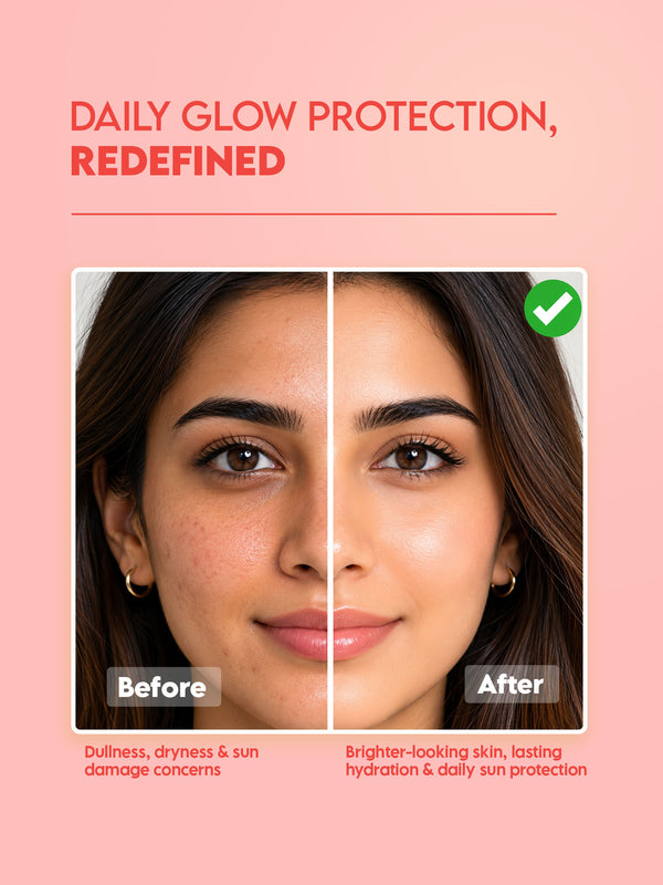 Red Aloe Vera Daily Glow Sunscreen With 2% Niacinamide and SPF 50 PA++++