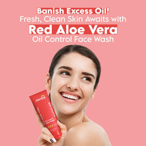 Red Aloe Vera Oil Control Face Wash With 1% Salicylic Acid 6th image 
