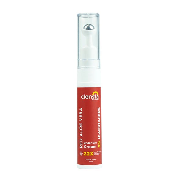 Clensta Red Aloe Vera Under Eye Cream With 2% Niacinamide (Pack of 2)