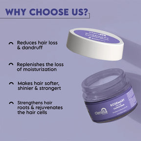 Clensta Rosemary Hair Fall Control Mask With Rosemary Oil & Biotin & Rosemary Extract 4th image of benefits.