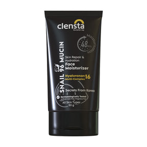 Clensta Snail 96 Mucin Face Moisturizer  9th image with white background.