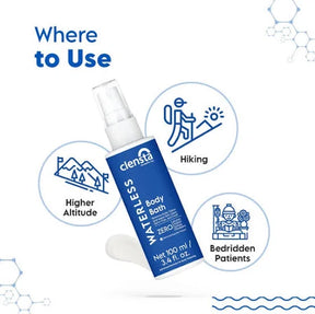 Clensta Waterless Body Bath 6th image of where to use.