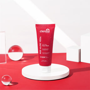 clensta red aloe vera skin glow face wash 6th image 