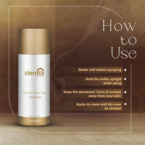 Clensta Madrid Deodorant 4th image of how to use.