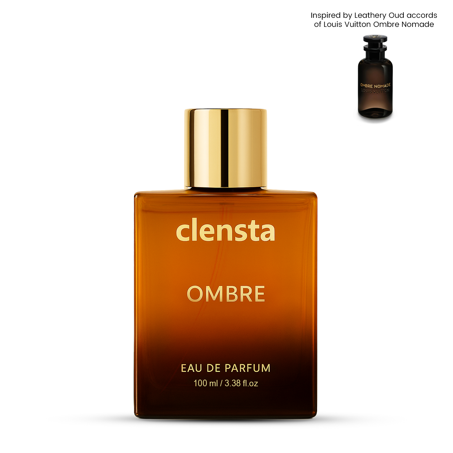 Clensta Ombre Perfume | Inspired by Leathery Oud accords of Louis Vuitton Ombre Nomade | For Men | EDP 100ml