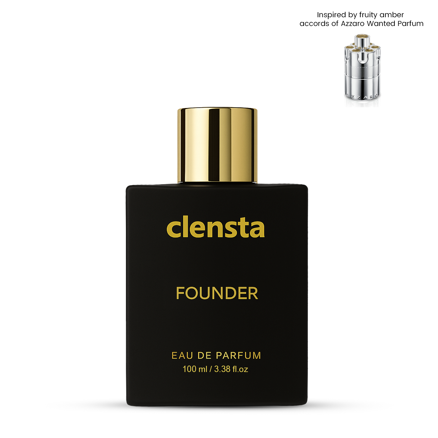 Clensta Founder Perfume | Inspired by fruity amber accords of Azzaro Wanted Parfum | For Men | EDP 100ml
