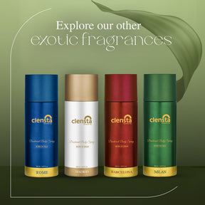 Clensta Deodorant (Milan, Rome, Barcelona, Madrid) (Pack of 4)