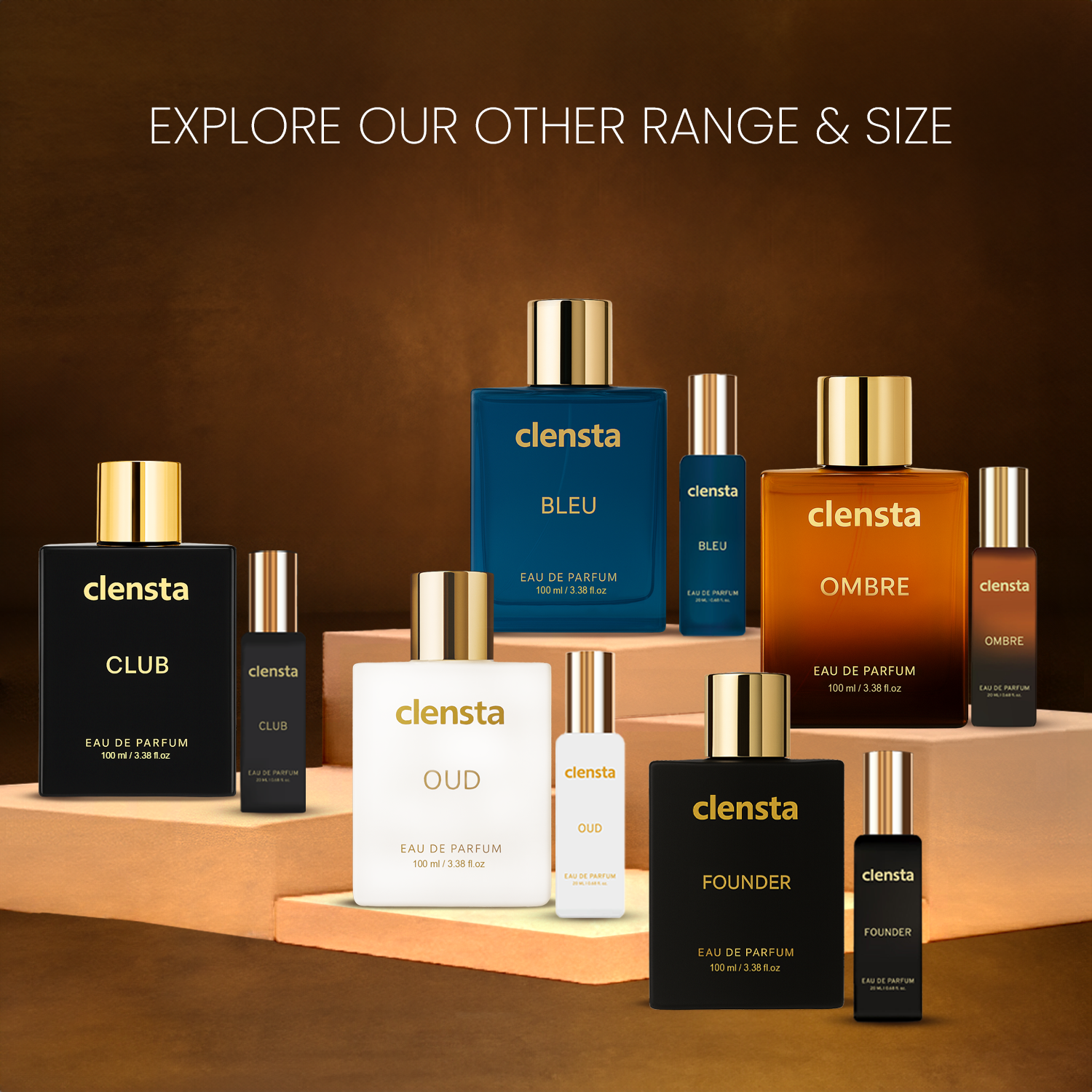 Clensta Oud Perfume | Inspired by Sweet & Vanilla Oud accords of Montale Paris White Aoud | For Men | EDP 100ml