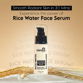 Clensta Rice Water Face Serum with 2% Ceramide 2nd image.