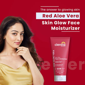 Red Aloe Vera Skin Glow Face Moisturizer with Red Aloe Vera, Glutathione & Vitamin C for Brighter Skin