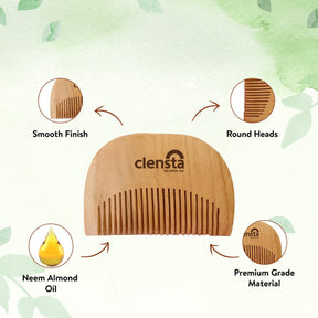Kacchi Neem Beard Comb
