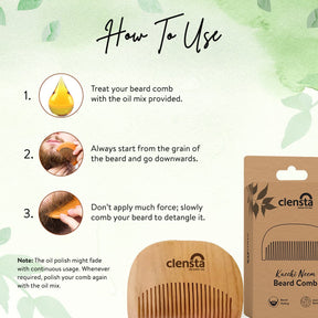 Kacchi Neem Beard Comb