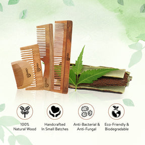 Kacchi Neem Beard Comb