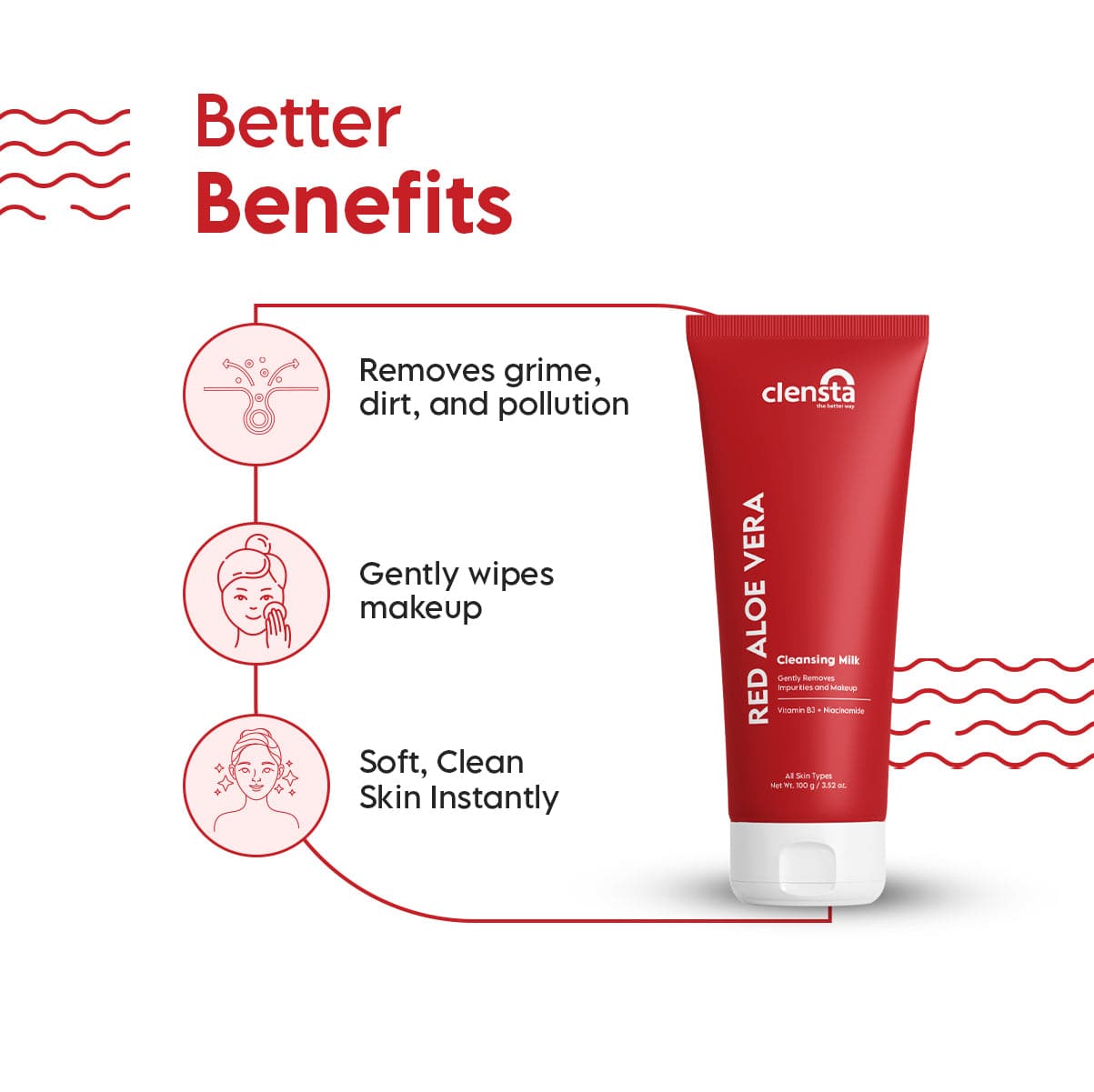Red Aloe Vera Cleansing Milk
